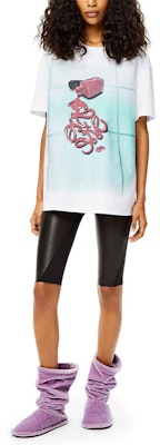 (W) LOEWE 指甲油印花短袖T恤 白色 SS22 短袖衫 S540Y22X17-9990 Lookbook (W) LOEWE 指甲油印花短袖T恤 白色 SS22 短袖衫 S540Y22X17-9990