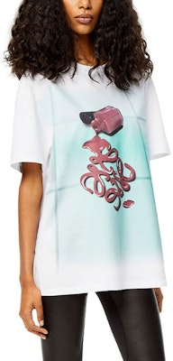 (W) LOEWE 指甲油印花短袖T恤 白色 SS22 短袖衫 S540Y22X17-9990 Shop (W) LOEWE 指甲油印花短袖T恤 白色 SS22 短袖衫 S540Y22X17-9990