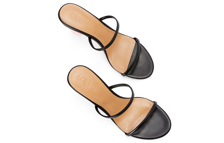 (W) LOEWE Nail Polish Sandal 'Black Pink' 圖 3