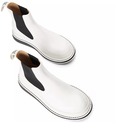 (W) LOEWE Sepatu Chelsea Kulit Nappa 'Off-White' L815S05X12-1950 Lookbook (W) LOEWE Sepatu Chelsea Kulit Nappa 'Off-White' L815S05X12-1950