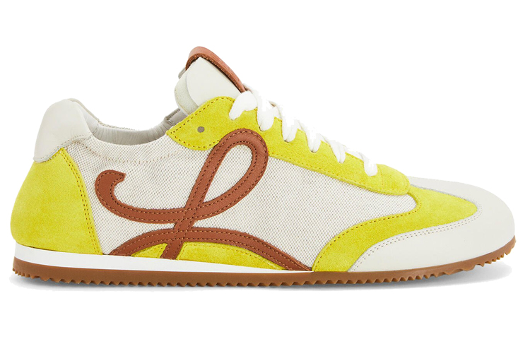 (W) LOEWE Nylon Sneakers 'CMFTable Light Calfskin Yellow' 圖 2