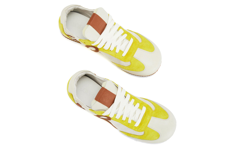(W) LOEWE Nylon Sneakers 'CMFTable Light Calfskin Yellow' 圖 5