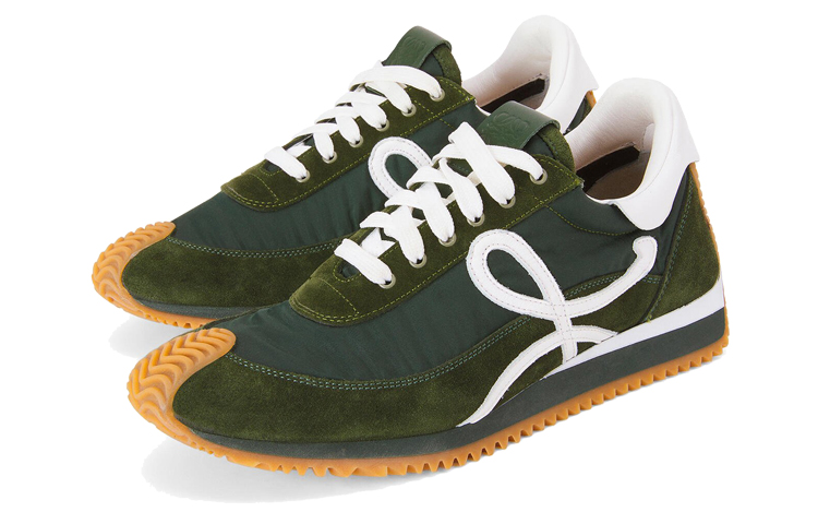 (W) LOEWE Nylon Track Sneakers 'Forest Green' 圖 3
