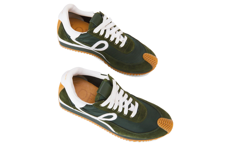 (W) LOEWE Nylon Track Sneakers 'Forest Green' 圖 4