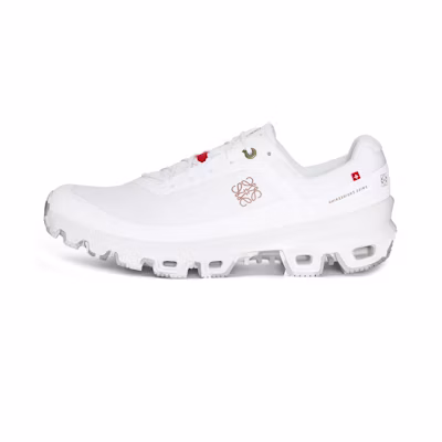 (W) LOEWE On Running 'White Fabric Lace-Up Low-Top'