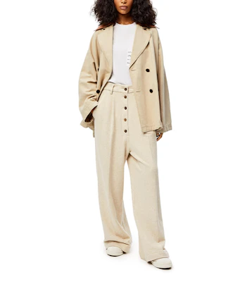 (W) 로에베 오버사이즈 카키 더블브레스티드 블레이저 자켓 S359338XAY-2580 Details for (W) 로에베 오버사이즈 카키 더블브레스티드 블레이저 자켓 S359338XAY-2580