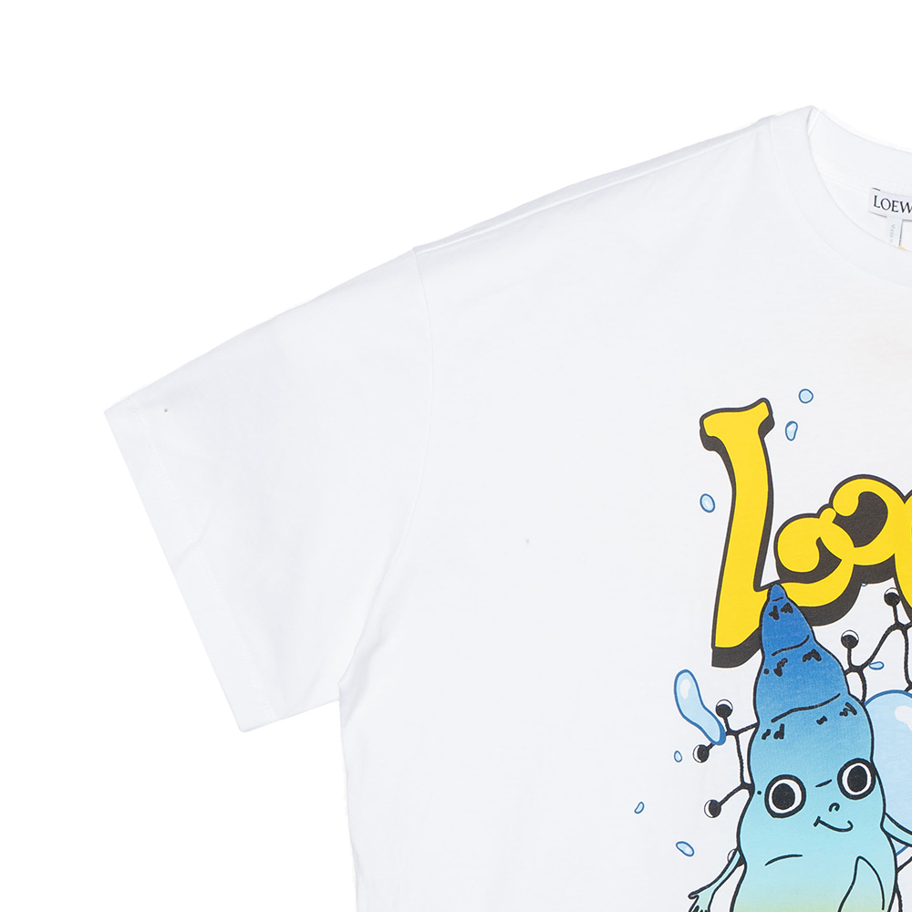 Sizing (W) LOEWE Paula''s Ibiza 2022 貝殼印花寬鬆短袖T恤 白色 S616Y22X42-2100