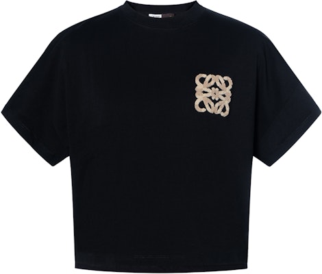 (W) LOEWE Paula''s Ibiza SS23 黑色logo印花宽松T恤。 S616Y22J12-1100 Order (W) LOEWE Paula''s Ibiza SS23 黑色logo印花宽松T恤。 S616Y22J12-1100