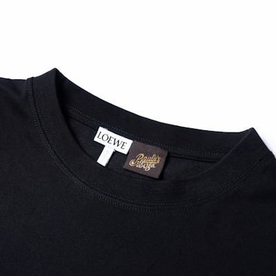 (W) LOEWE Paula''s Ibiza SS23 黑色logo印花宽松T恤。 S616Y22J12-1100 Sizing (W) LOEWE Paula''s Ibiza SS23 黑色logo印花宽松T恤。 S616Y22J12-1100