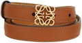 Purchase (W) LOEWE 棕色鹅卵石纹皮带 2厘米宽 E619Z15X03-2526