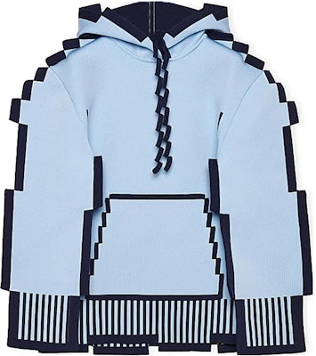 (Women) LOEWE Pixel Series Mosaic Hoodie Light Blue - SS23 Spring Summer New Arrival S540Y14KCP-5140 Order (Women) LOEWE Pixel Series Mosaic Hoodie Light Blue - SS23 Spring Summer New Arrival S540Y14KCP-5140