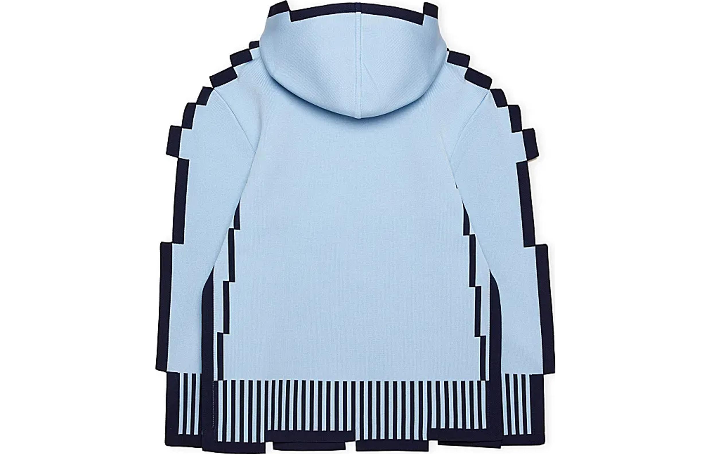 Lookbook (W) LOEWE Pixel 系列馬賽克連帽衫 淺藍色 - SS23 春夏新品上市 S540Y14KCP-5140