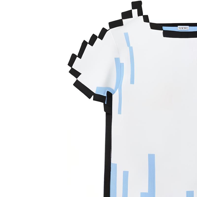 Details for (W) ロエベ ピクセルシリーズ SS23 テクノロジープリント ホワイトTシャツ. S540Y14KCO-2100