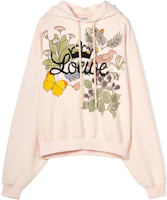 Order (W) LOEWE 植物印花抽绳连帽衫 粉色 S800Y25X03-7629