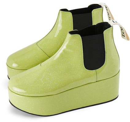 (Women) LOEWE Platform Chelsea Boots 'Green' L815S05X10-4550 Lookbook (Women) LOEWE Platform Chelsea Boots 'Green' L815S05X10-4550