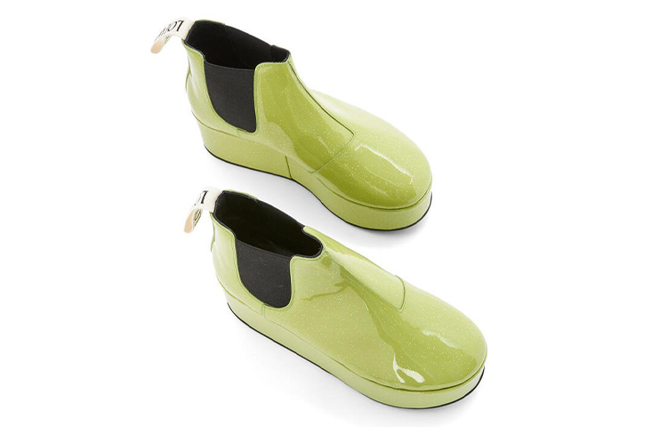 Shop (Women) LOEWE Platform Chelsea Boots 'Green' L815S05X10-4550