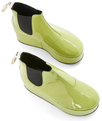 (Women) LOEWE Platform Chelsea Boots 'Green' L815S05X10-4550 Shop (Women) LOEWE Platform Chelsea Boots 'Green' L815S05X10-4550