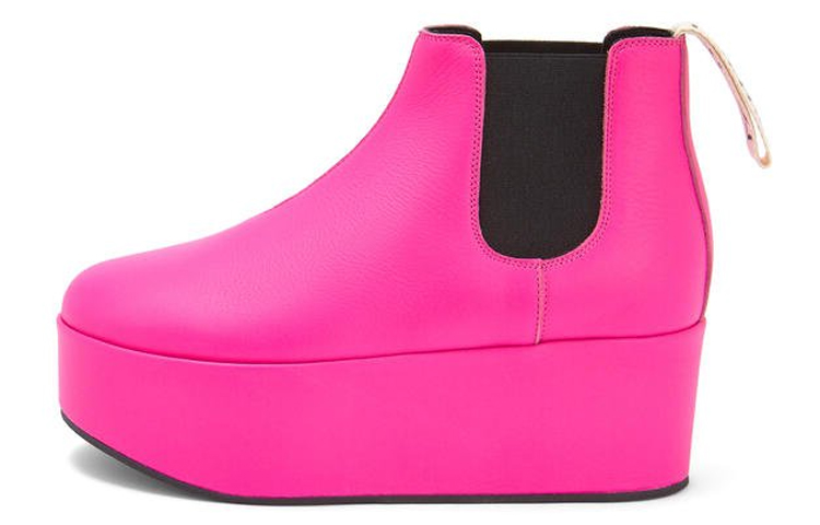 (Women) LOEWE Platform Chelsea Boots 'Pink Calfskin' L815S05X11-7540