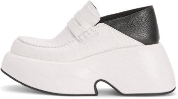(Women) LOEWE Platform Heel 'White Leather Fashion' L814290X31-1957 (Women) LOEWE Platform Heel 'White Leather Fashion' L814290X31-1957