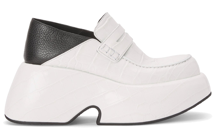 Order (W) LOEWE Platform Heels 'Fashion Kulit Putih' L814290X31-1957