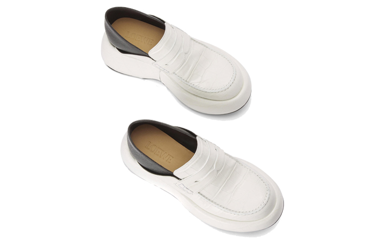 Shop (W) LOEWE Platform Heels 'Fashion Kulit Putih' L814290X31-1957