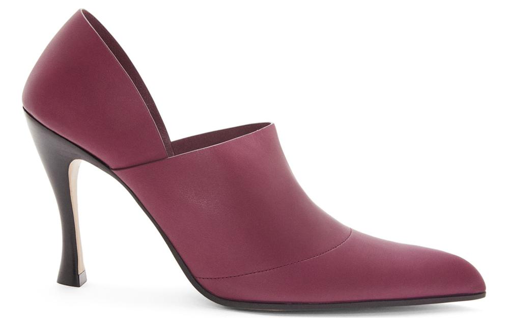 (W) LOEWE Pointed Toe Leather High Heels 'Cherry' 圖 2