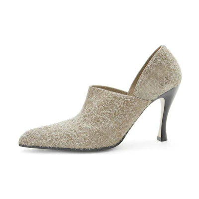 (W) LOEWE Pointed Toe Stiletto High Heels 'Beige'
