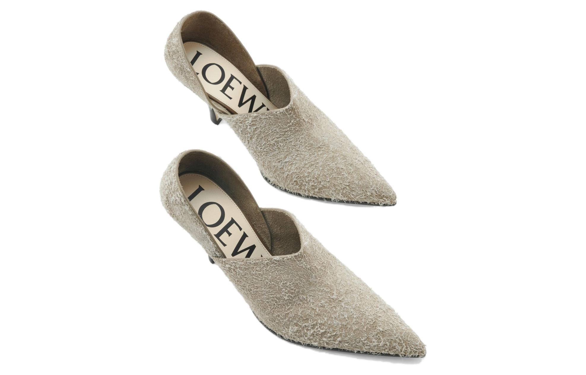 (W) LOEWE Pointed Toe Stiletto High Heels 'Beige' 圖 4