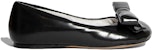 (W) LOEWE Puffy Ballerinas Flats Hitam Kulit Anak Biri-Biri L815466X34-1100