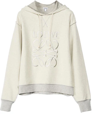 (W) LOEWE Puzzle 刺繡棉質連帽衫 女款 淺灰色 S359341X98-1440 Order (W) LOEWE Puzzle 刺繡棉質連帽衫 女款 淺灰色 S359341X98-1440