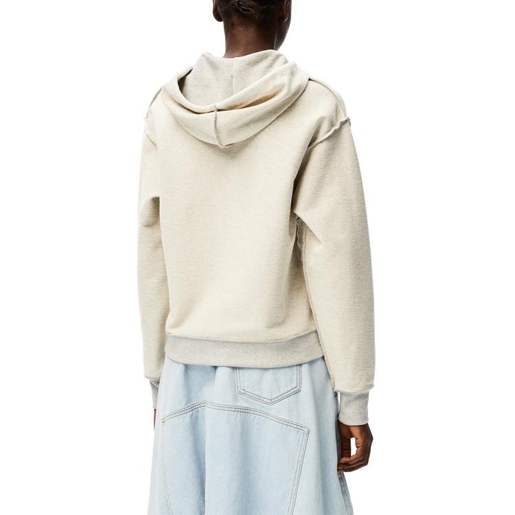 Details for (W) LOEWE Puzzle 刺繡棉質連帽衫 女款 淺灰色 S359341X98-1440