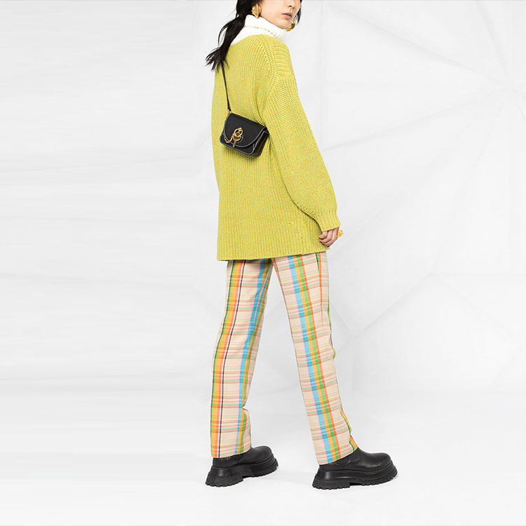 Purchase (W) LOEWE Celana Kasual Kotak-Kotak Pelangi Multicolor D2292032IC-9990