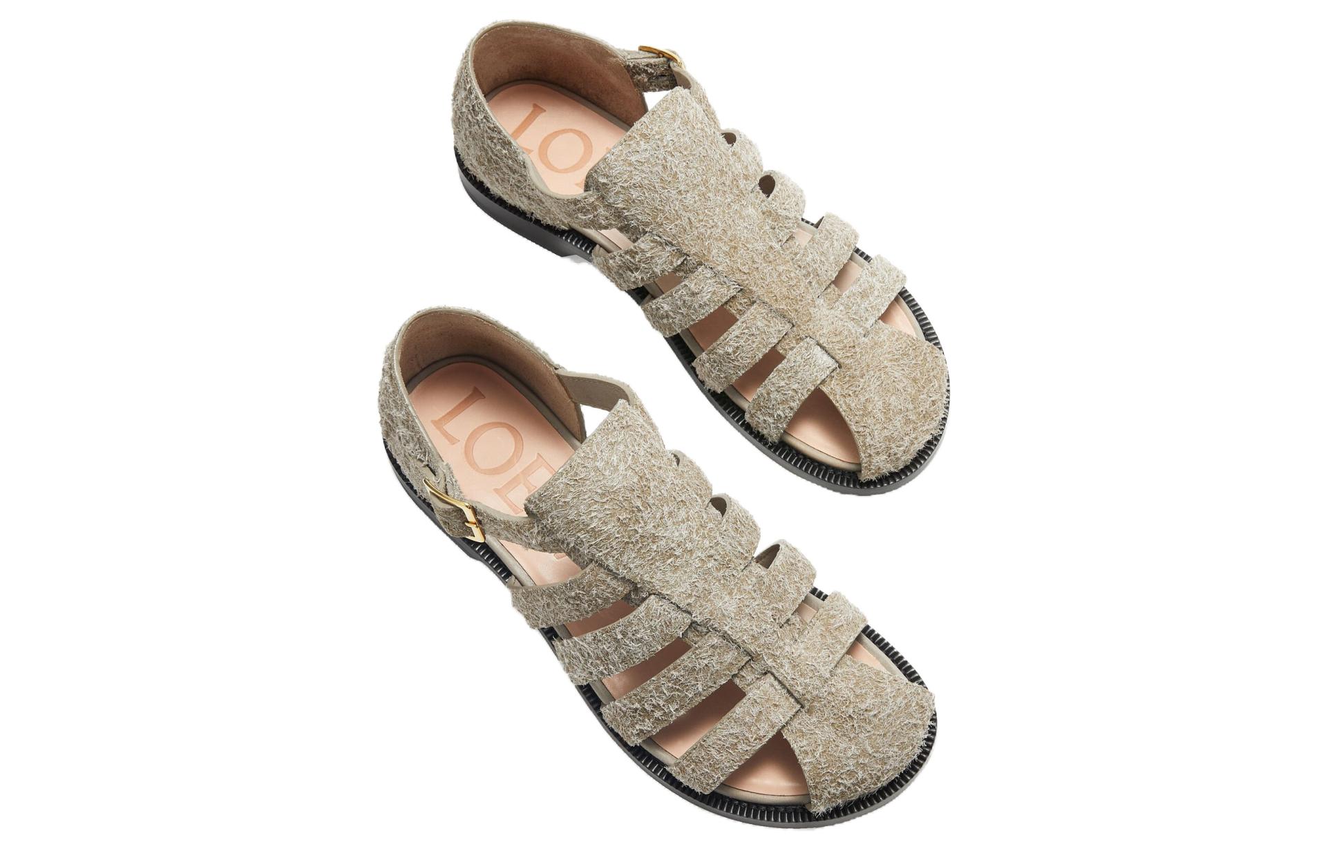 Shop (Women) LOEWE Roman Sandals 'Khaki Green' L814465X91-4160