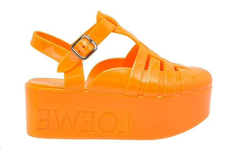 (W) LOEWE Rubber Platform Sandal 'Orange' 圖 2