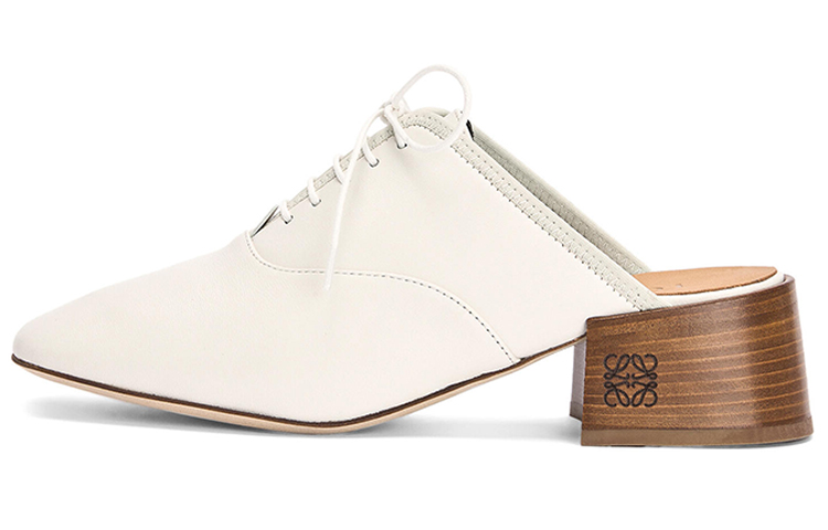 (Women) LOEWE Sheepskin Lace-Up High-Heel 'White Fashion' L815S02X05-1950