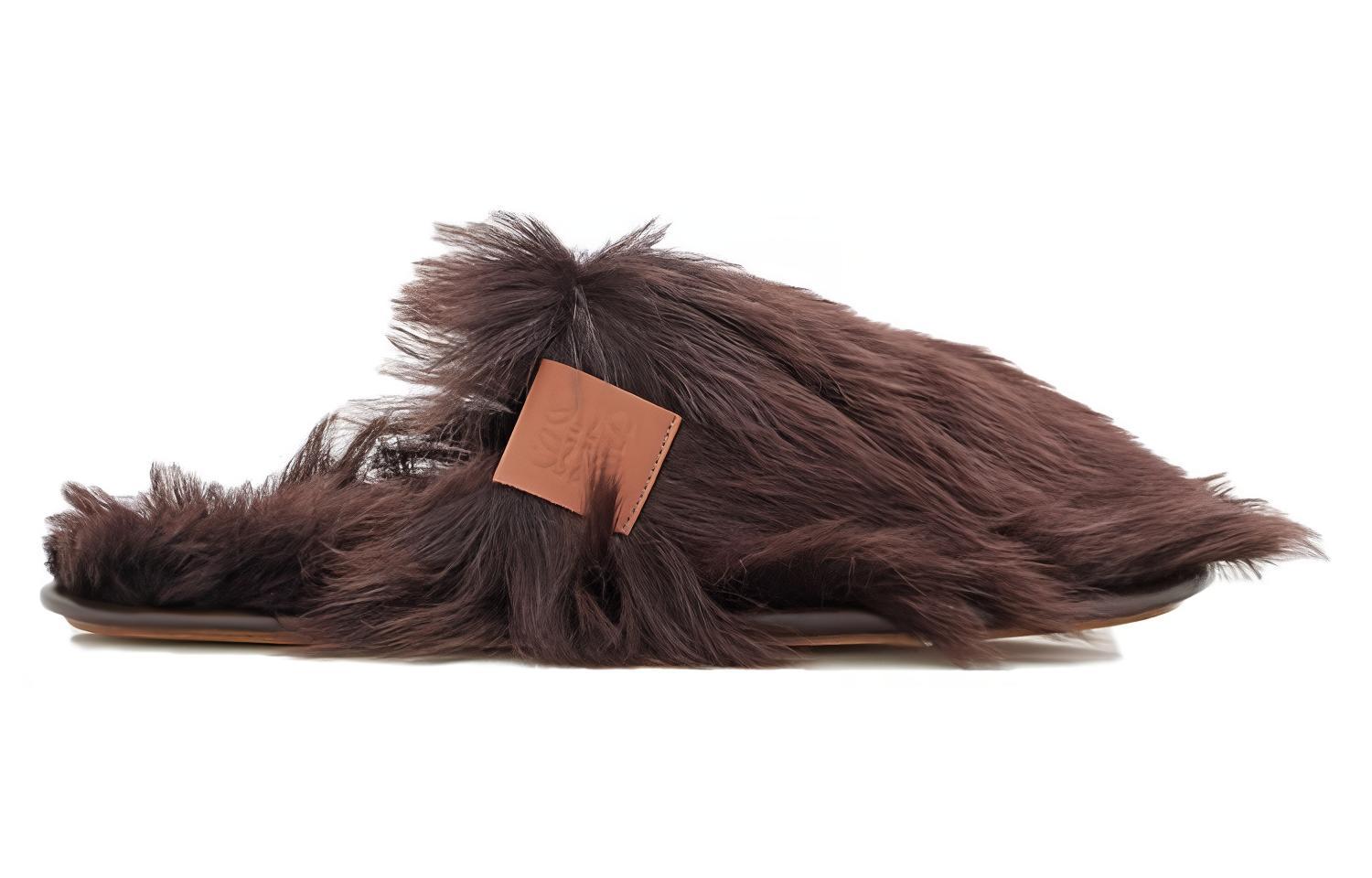 Order (W) LOEWE 棕色拖鞋穆勒鞋 L814291X09-3110