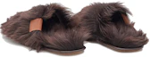 Shop (W) LOEWE 棕色拖鞋穆勒鞋 L814291X09-3110