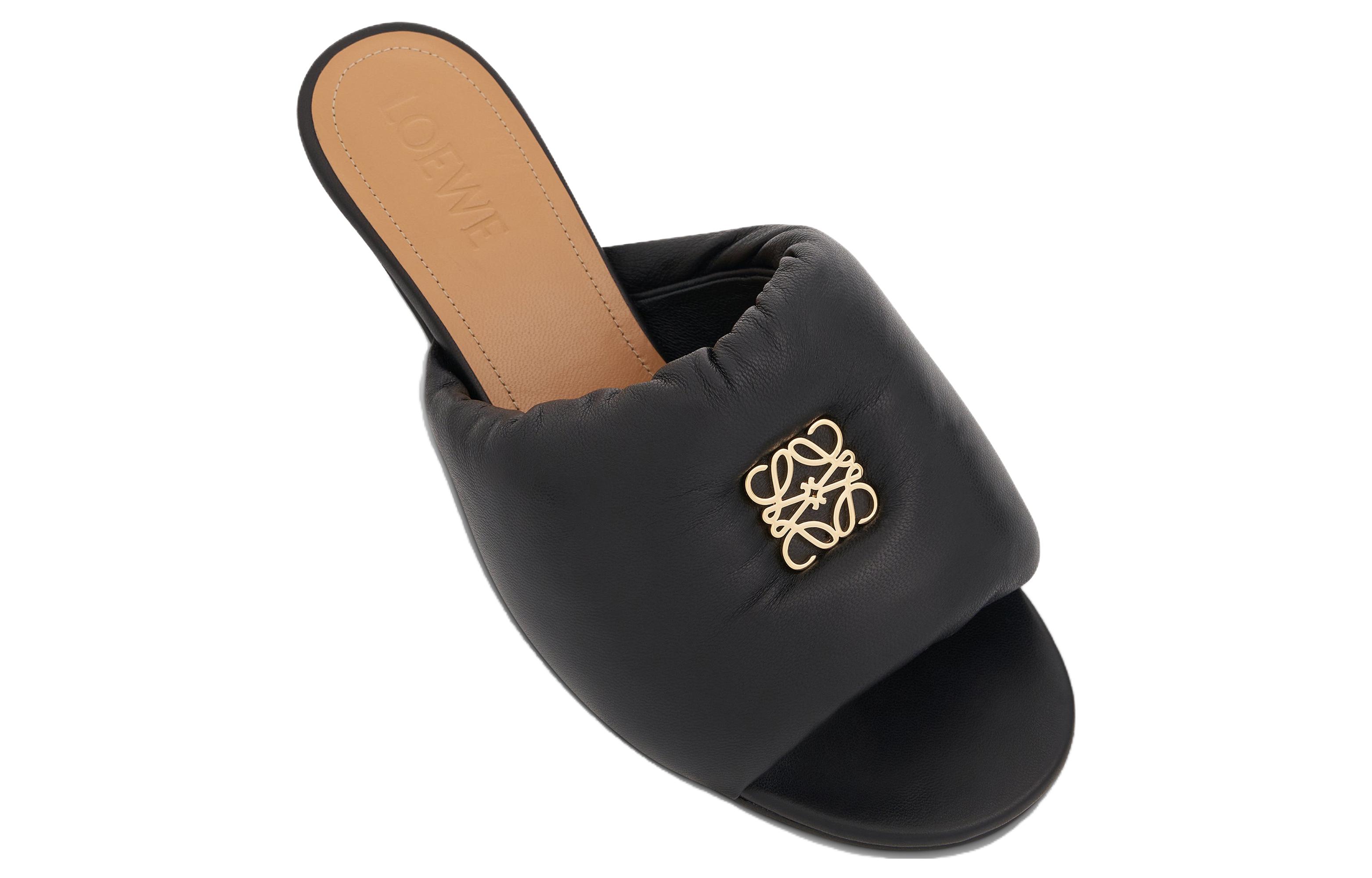 Shop (W) LOEWE Slip-On 'Kulit Hitam' L815379X72-1100