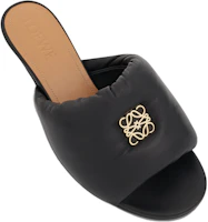 Shop (W) LOEWE 黑色皮革便鞋 L815379X72-1100