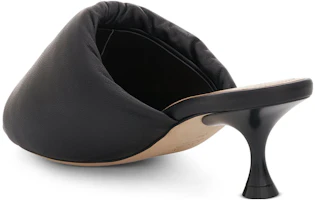Purchase (W) LOEWE 黑色皮革便鞋 L815379X72-1100