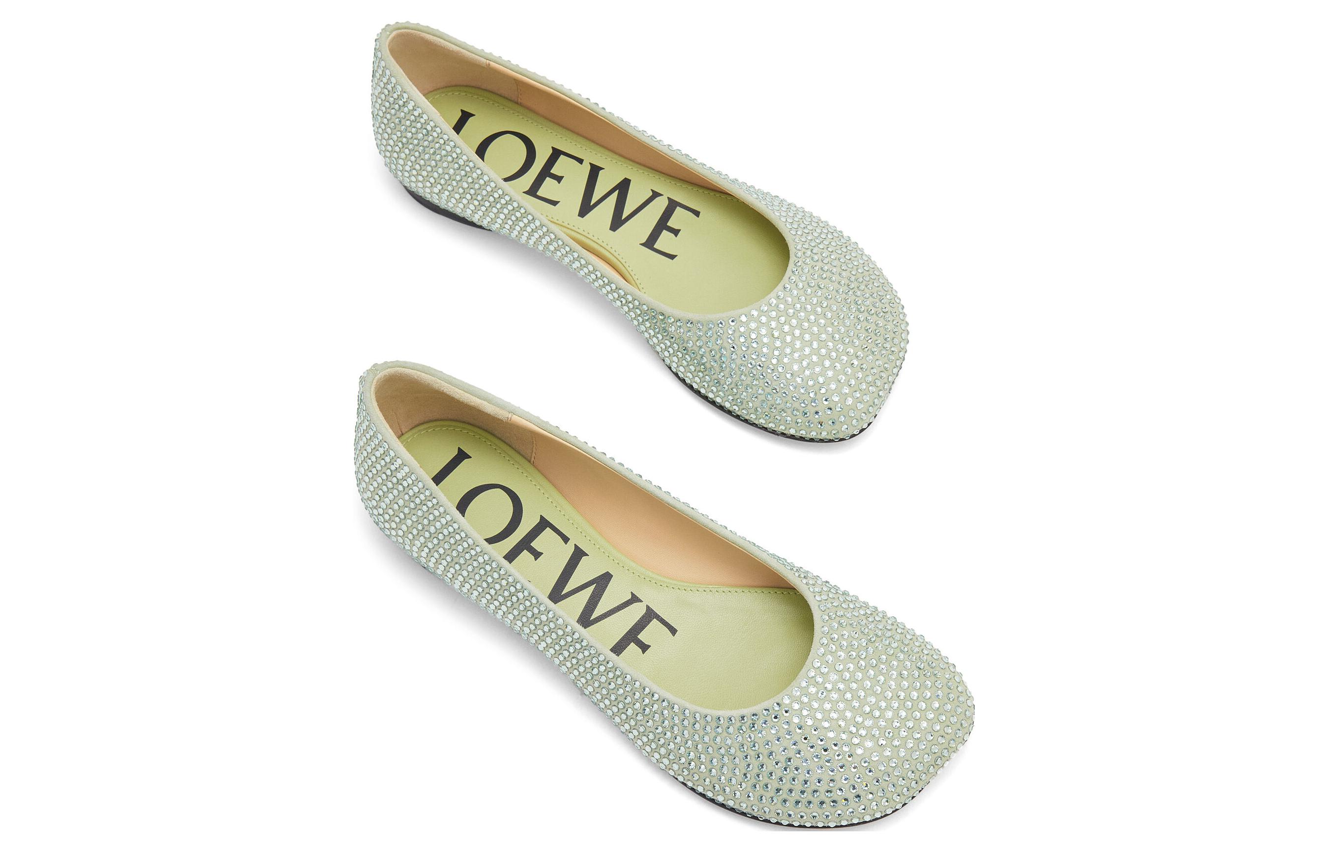 Shop (W) （レディース）ロエベ スリッポン『グリーン レザー』L815466X43-8459 L815466X43-8459