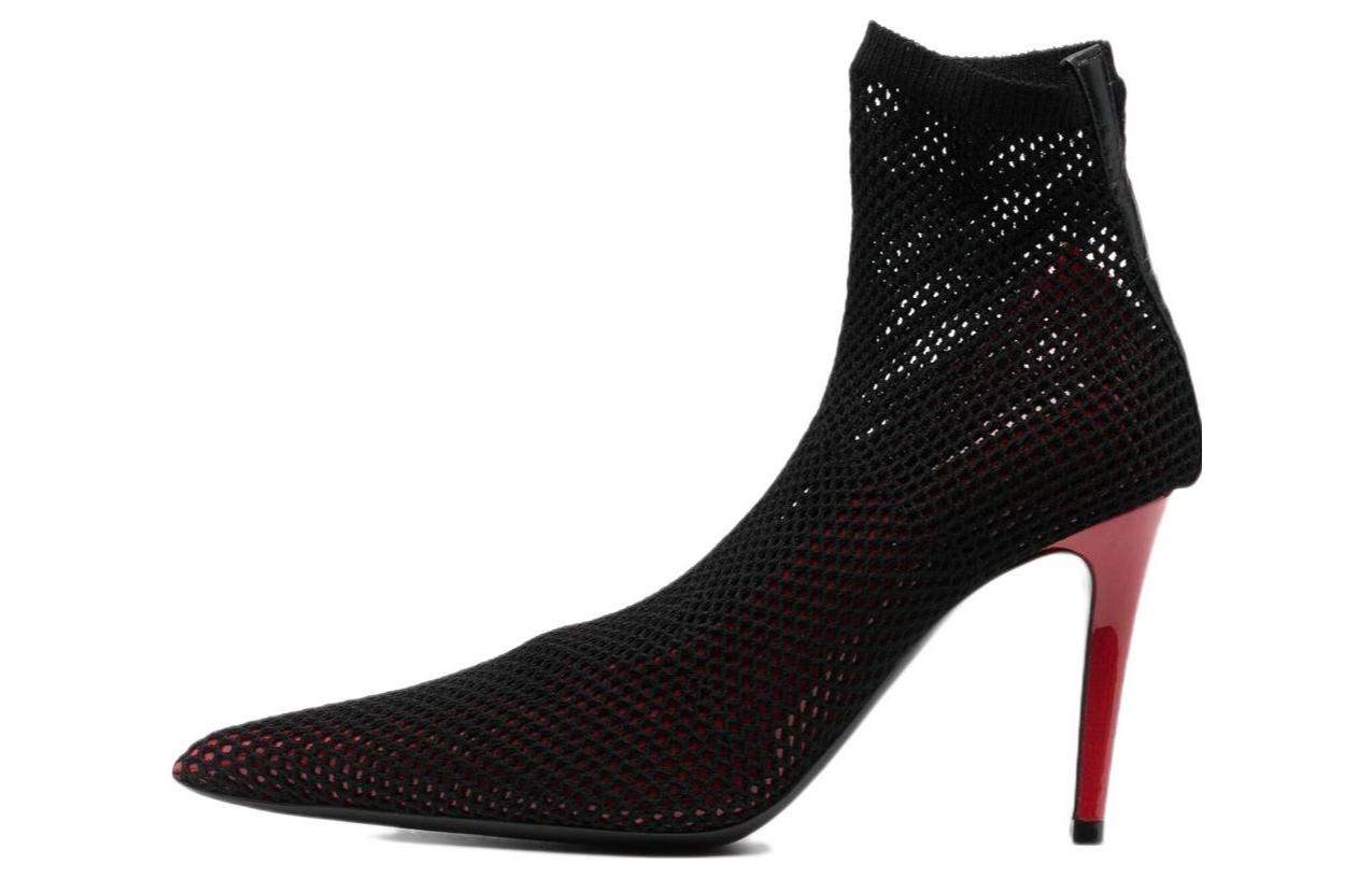 (Women) LOEWE Slip-On High Heels 'Black Fabric' L814S01X47-7101