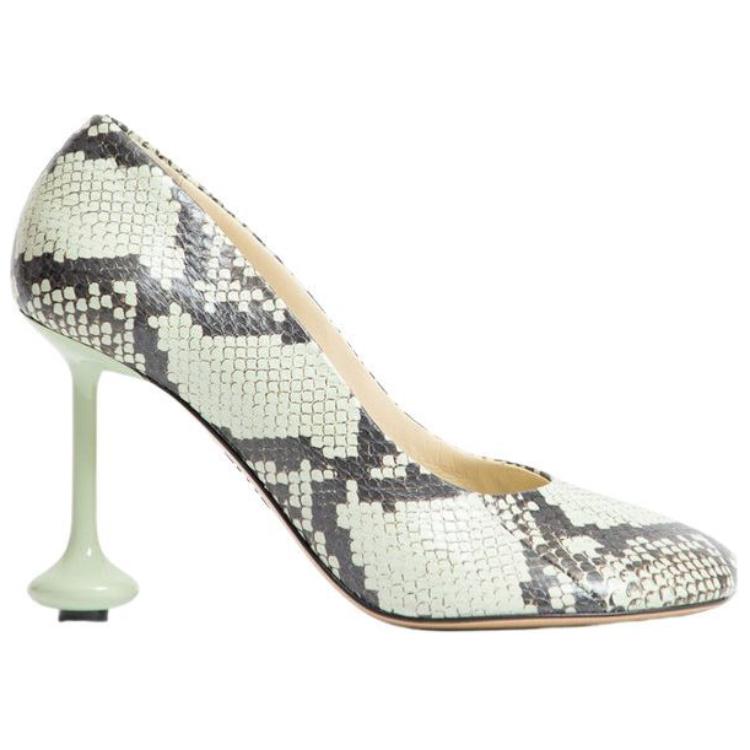 (W) LOEWE Slip-On Pump 'Green Asymmetric Heel' 圖 2