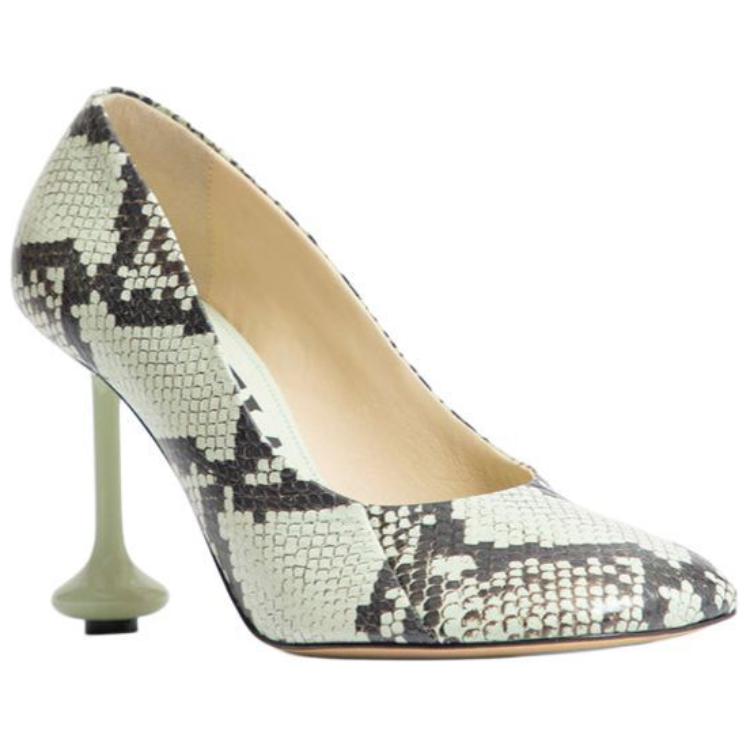 (W) LOEWE Slip-On Pump 'Green Asymmetric Heel' 圖 3