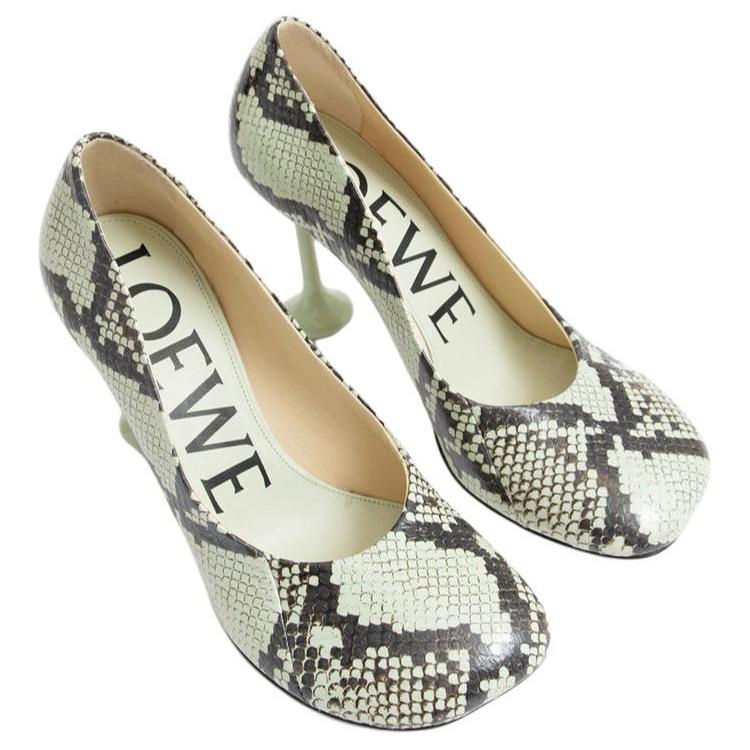 (W) LOEWE Slip-On Pump 'Green Asymmetric Heel' 圖 4