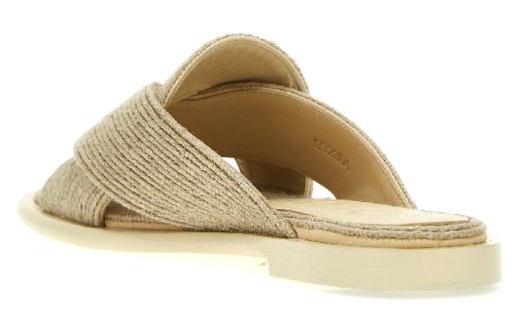 Shop (W) Sandal Santai Mewah LOEWE Slip-On Beige Toe Bulat L616465X54-2123
