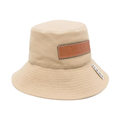(Women) LOEWE Small Logo Cotton Bucket Hat Brown K820HF1X672150