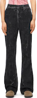 Cheap (Women) LOEWE Smiley Collection Washed Logo Flared Mid-Waist Denim Jeans Women. S540Y11X45-3440