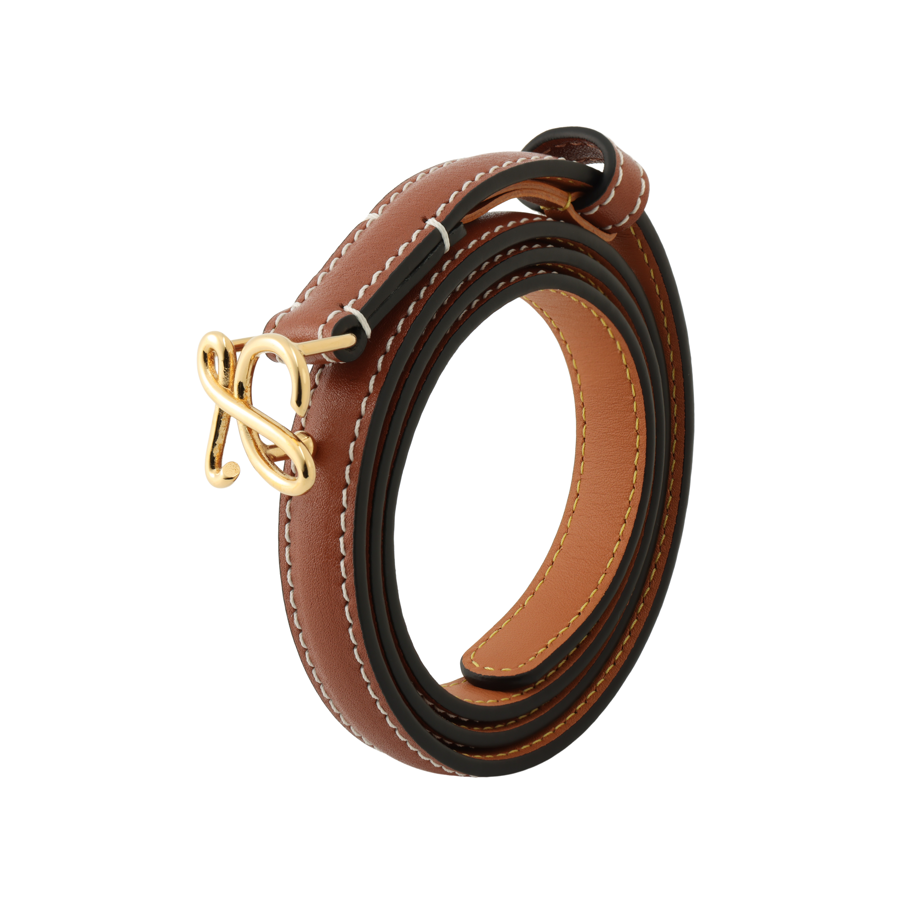 Shop (W) LOEWE 光滑皮革腰带 棕褐色 1.5厘米宽 E821238X01-2526