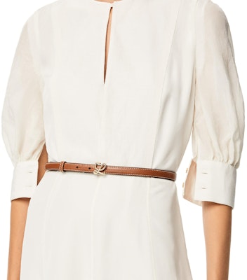 (W) LOEWE 光滑皮革腰带 棕褐色 1.5厘米宽 E821238X01-2526 Details for (W) LOEWE 光滑皮革腰带 棕褐色 1.5厘米宽 E821238X01-2526